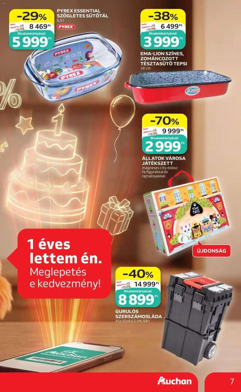 Auchan Auchan akciós újság Miskolc 7 oldal