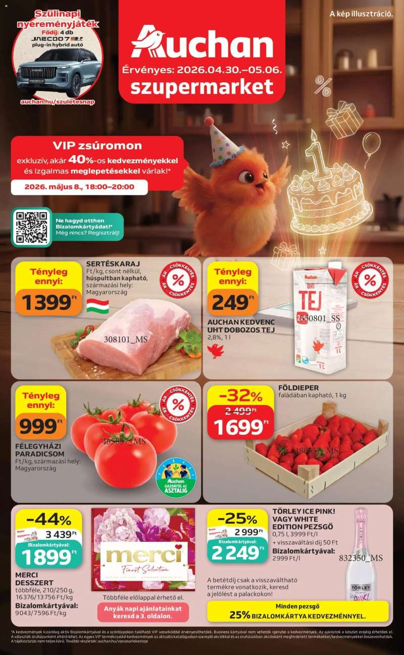 Auchan Auchan Szupermarket akciós újság 1 oldal