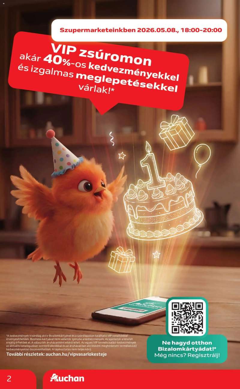 Auchan Auchan Szupermarket akciós újság 2 oldal