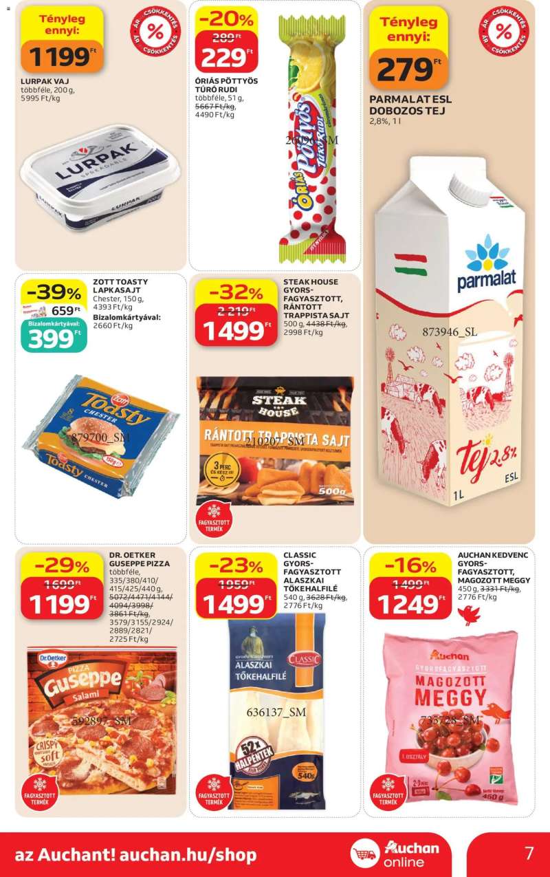 Auchan Auchan Szupermarket akciós újság 7 oldal