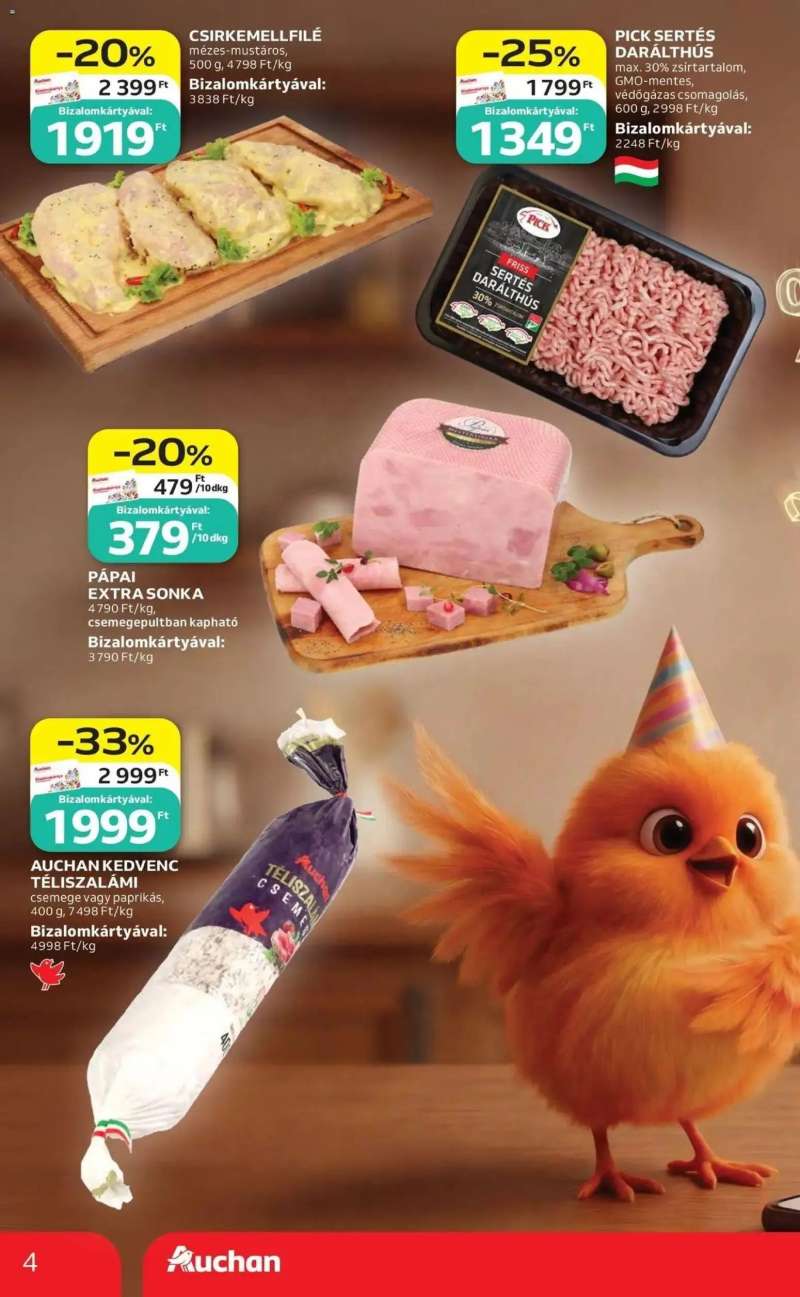 Auchan Auchan újság érvényessége 2026.05.06-ig 4 oldal