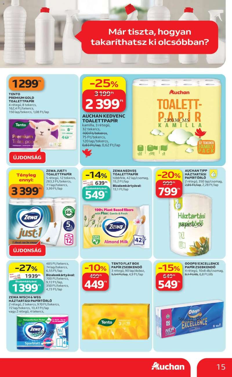 Auchan Auchan Drogéria ajánlataink 15 oldal