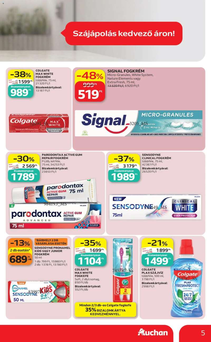 Auchan Auchan Drogéria ajánlataink 5 oldal