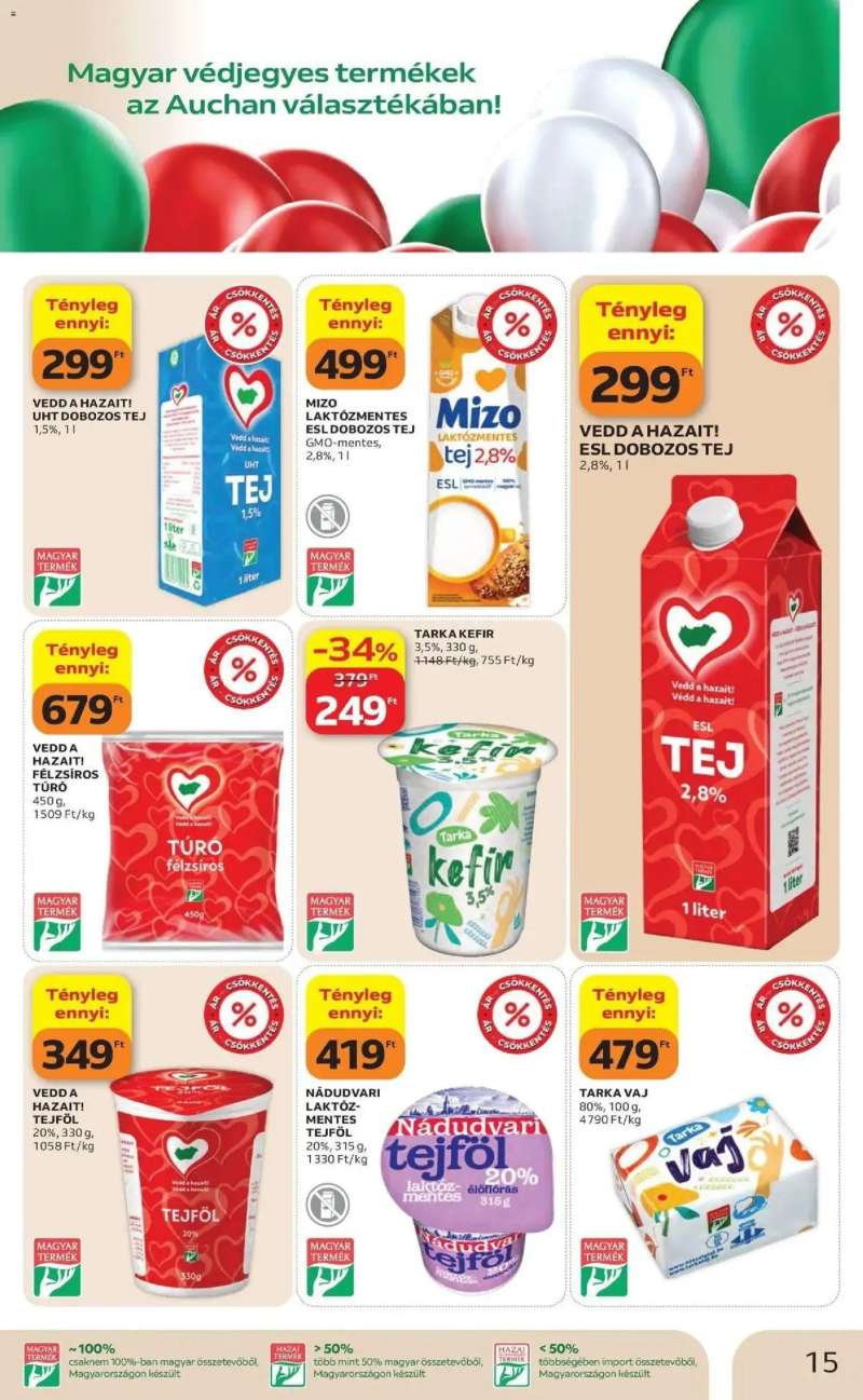 Auchan Auchan akciós újság Fót 15 oldal