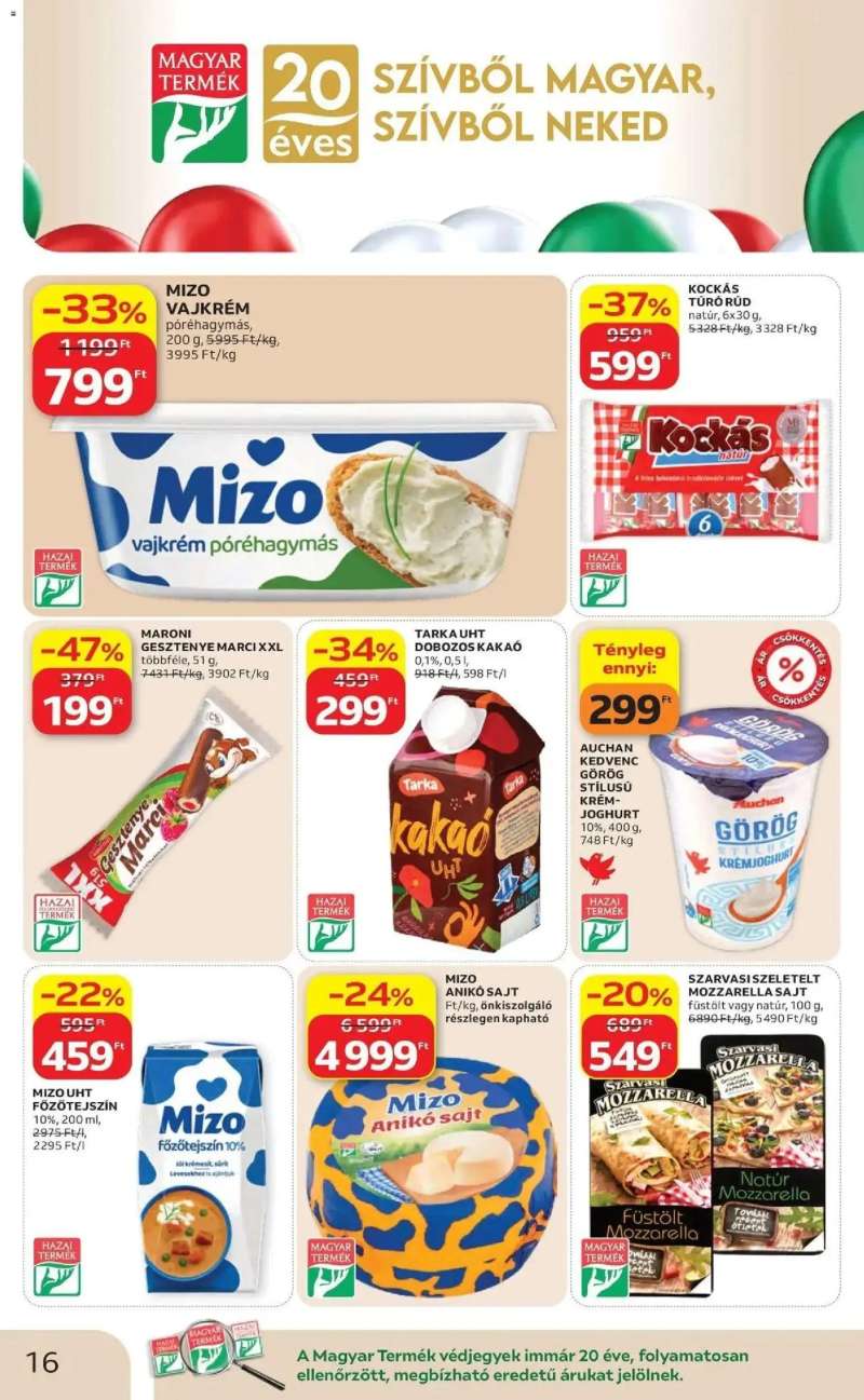 Auchan Auchan akciós újság Fót 16 oldal