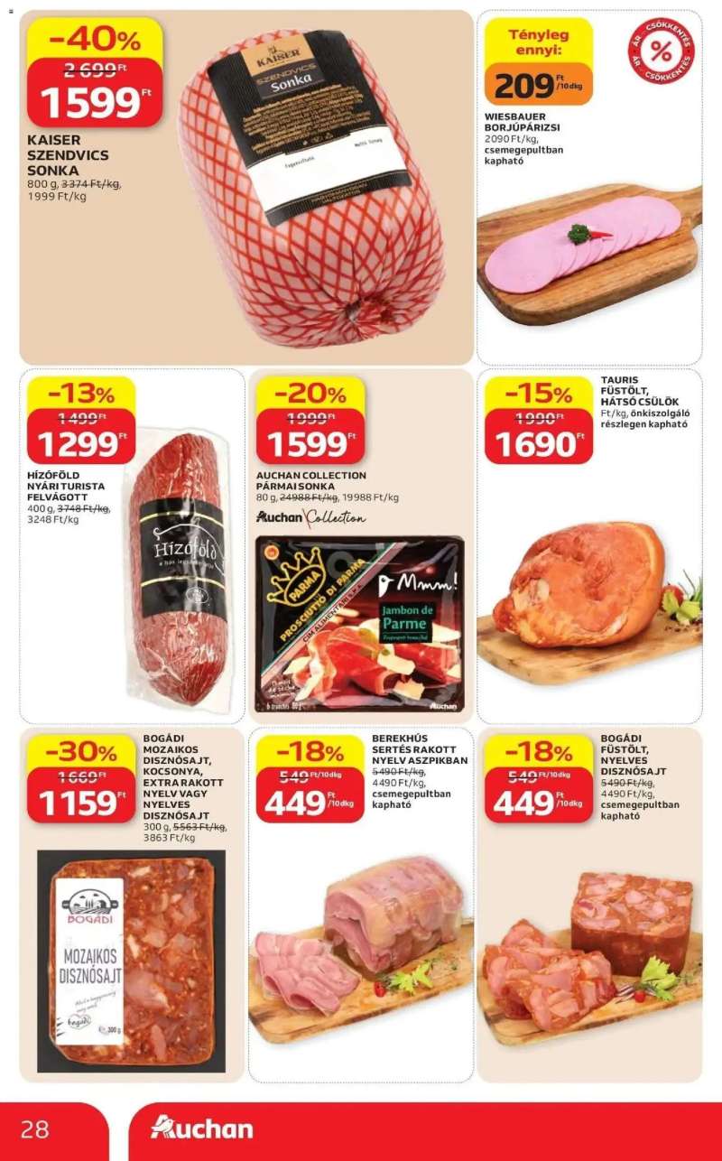 Auchan Auchan akciós újság Fót 28 oldal