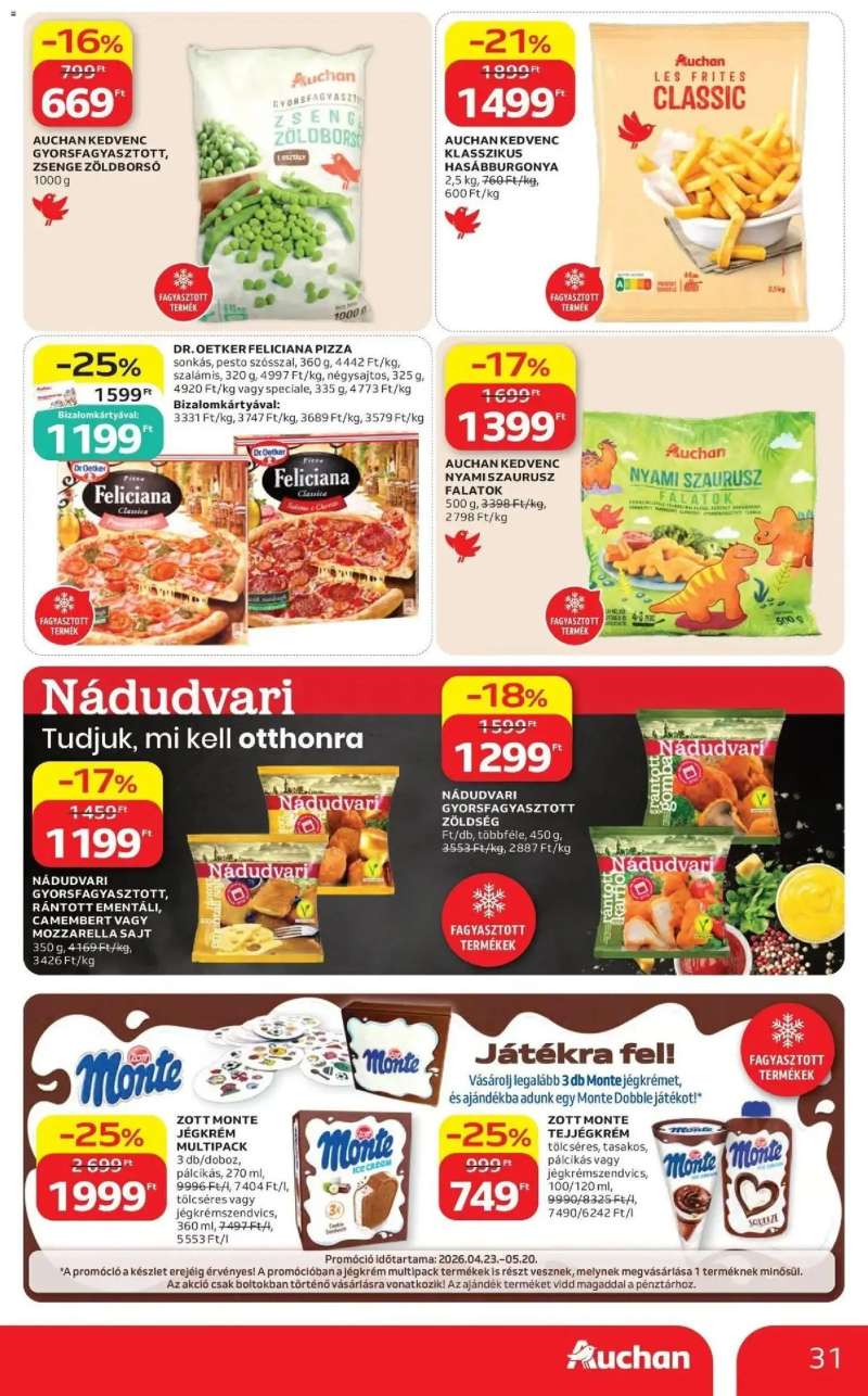 Auchan Auchan akciós újság Fót 31 oldal