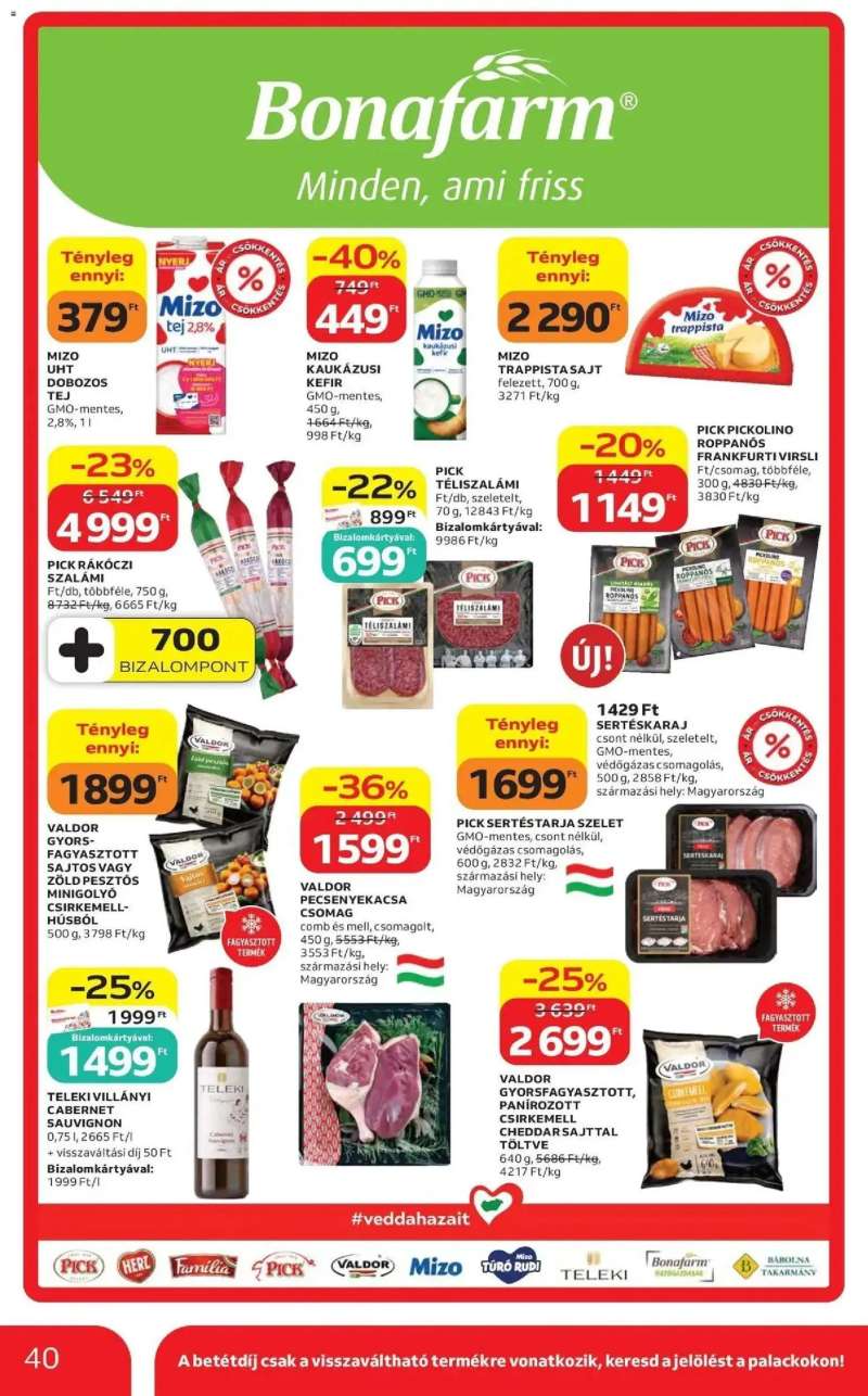 Auchan Auchan akciós újság Fót 40 oldal