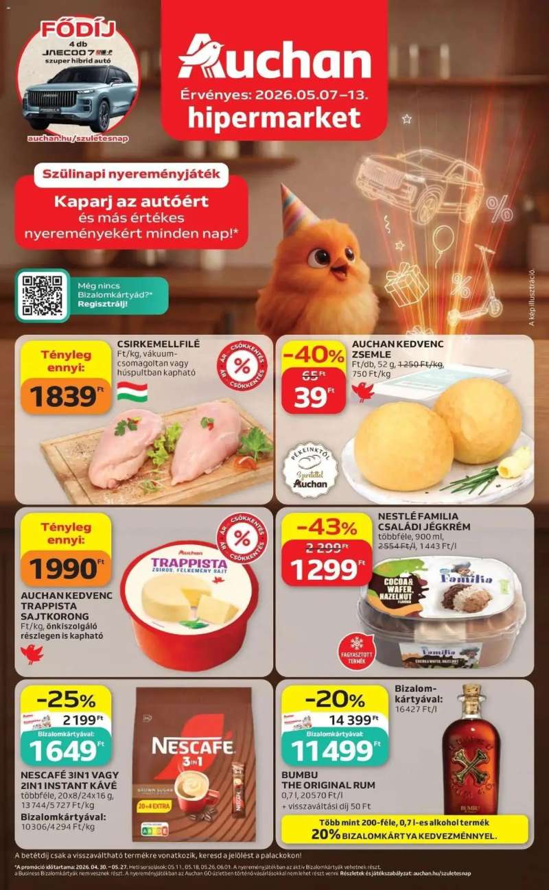 Auchan Auchan újság érvényessége 2026.05.13-ig 1 oldal