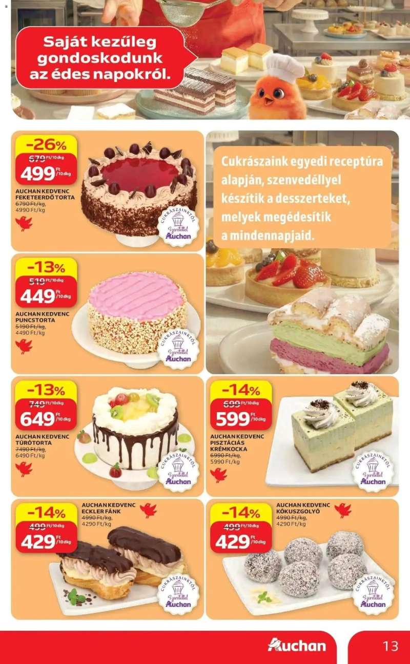 Auchan Auchan újság érvényessége 2026.05.13-ig 13 oldal