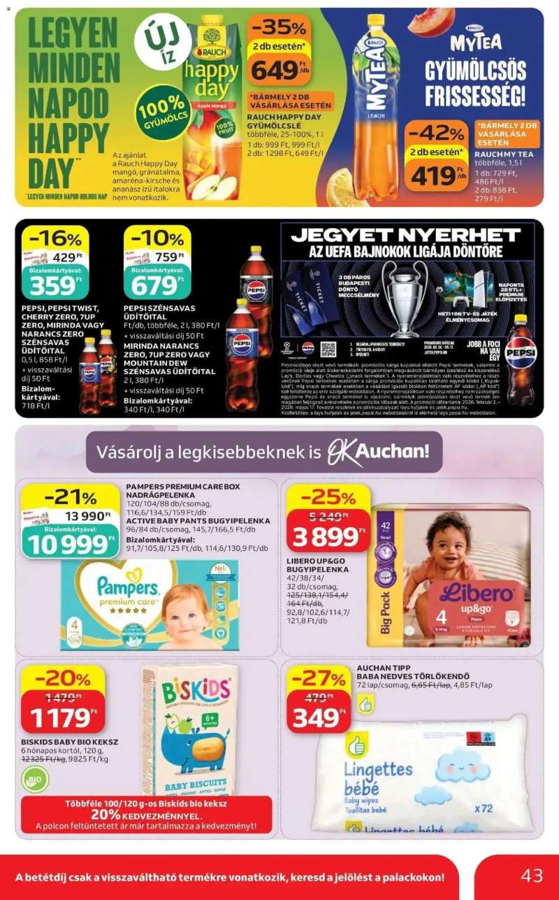 Auchan Auchan újság érvényessége 2026.05.13-ig 43 oldal