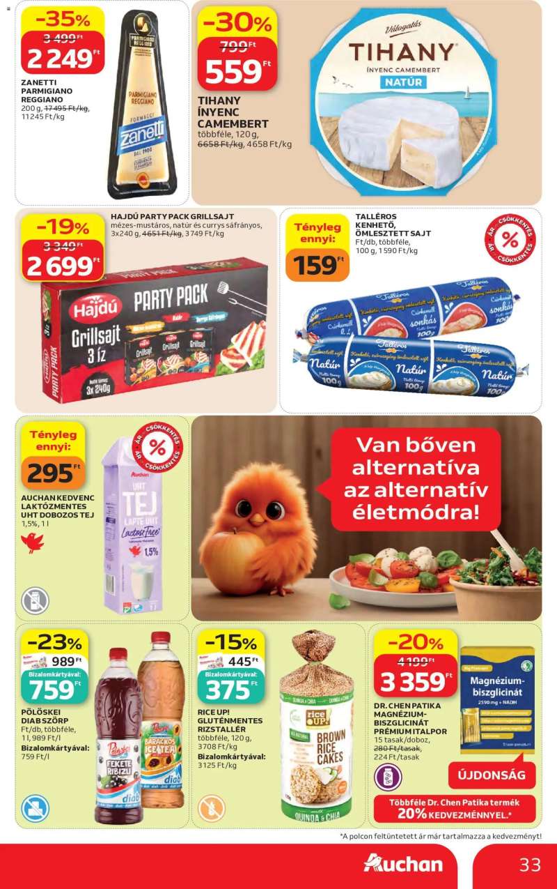 Auchan Auchan akciós újság 33 oldal