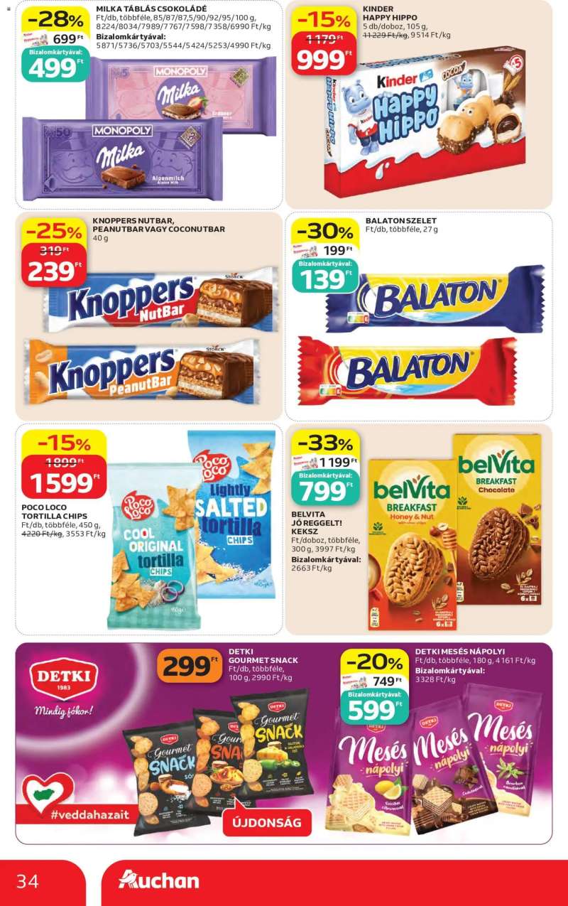 Auchan Auchan akciós újság 34 oldal
