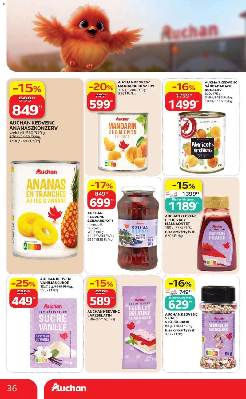 Auchan Auchan akciós újság 36 oldal
