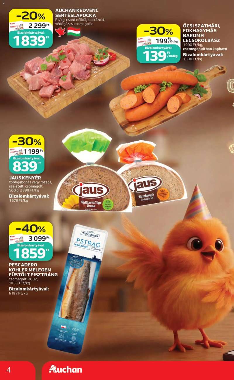 Auchan Auchan akciós újság 4 oldal