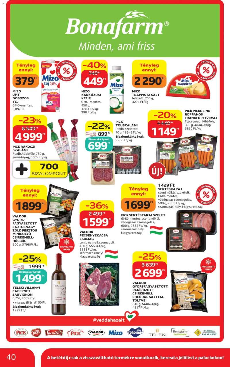 Auchan Auchan akciós újság 40 oldal