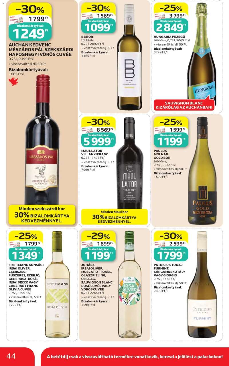 Auchan Auchan akciós újság 44 oldal