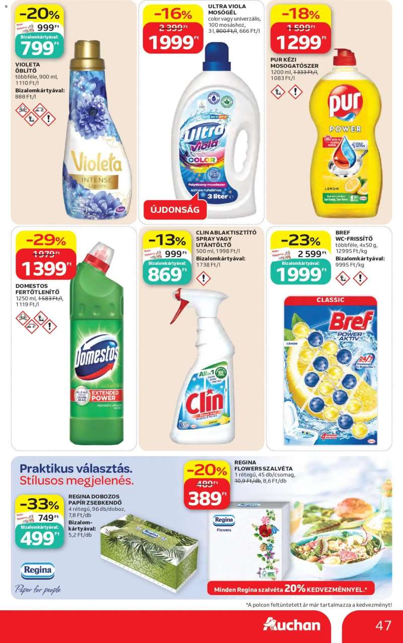 Auchan Auchan akciós újság 47 oldal
