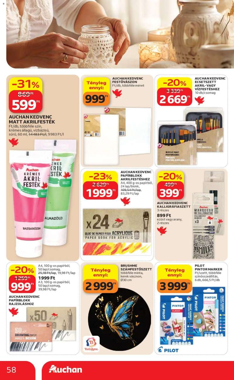 Auchan Auchan akciós újság 58 oldal