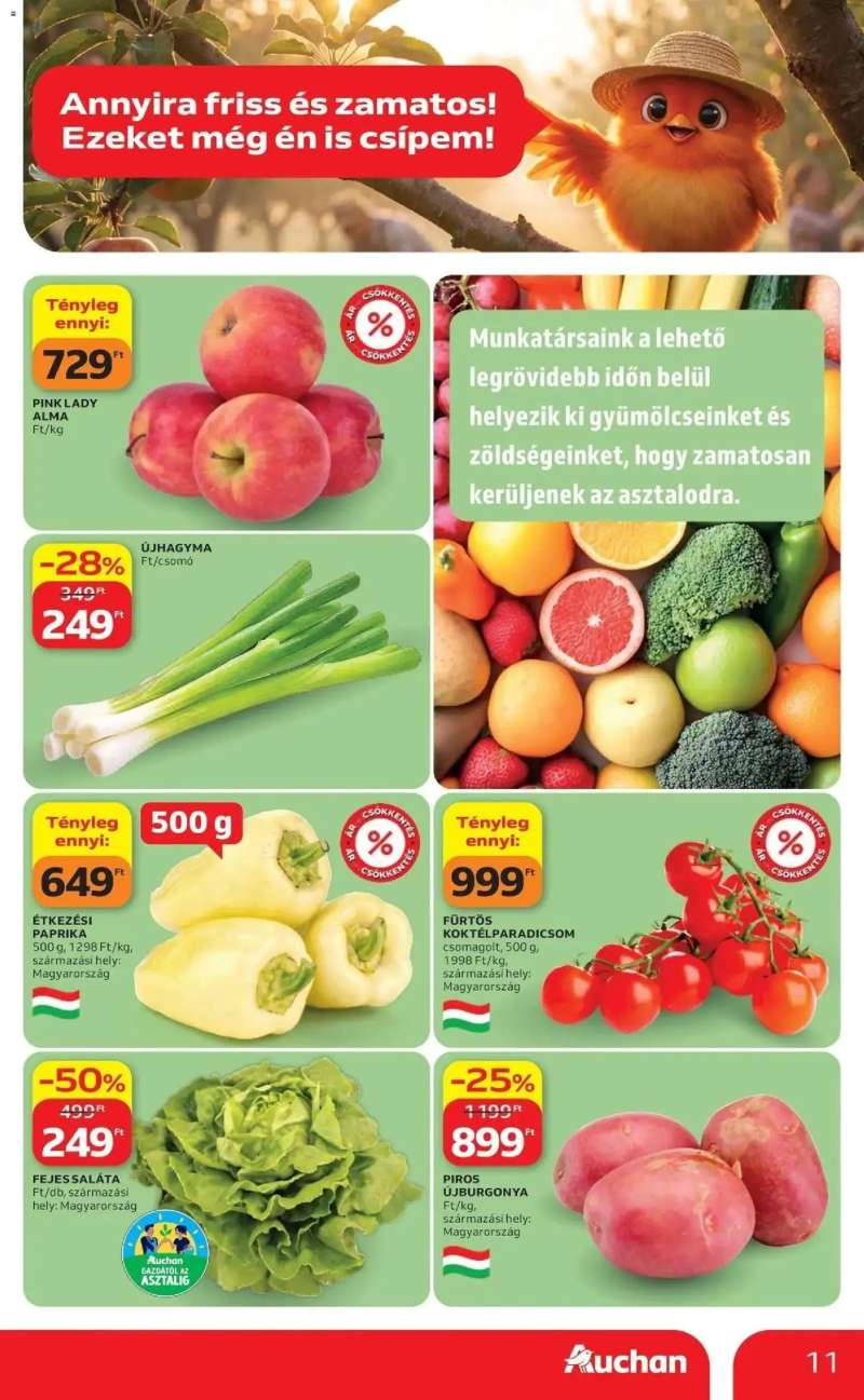 Auchan Auchan akciós újság Budapest 11 oldal