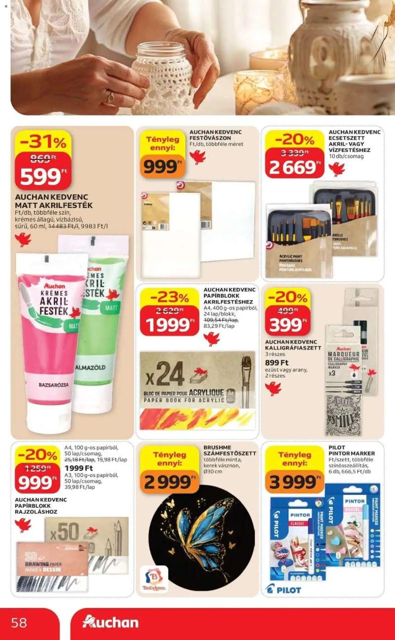 Auchan Auchan akciós újság Budapest 58 oldal