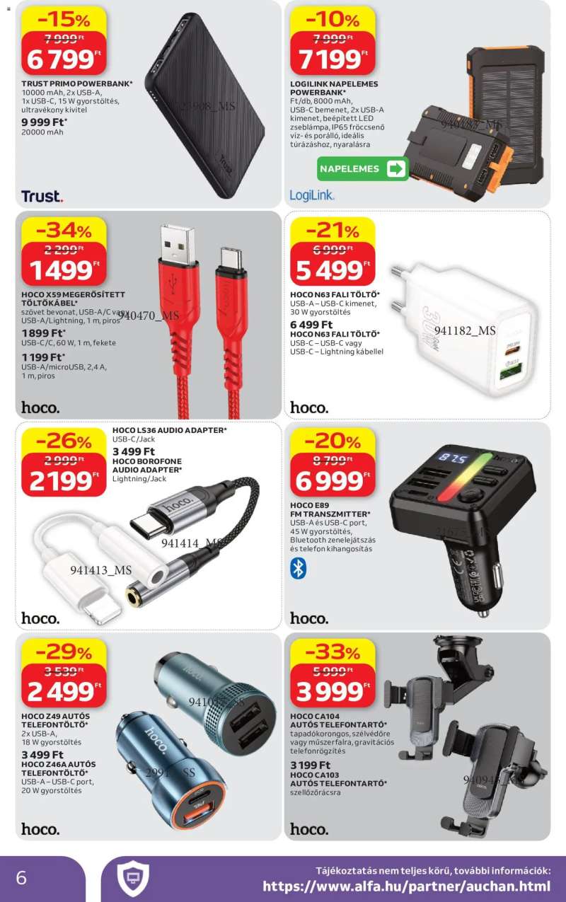 Auchan Auchan Elektronikai ajánlataink 6 oldal