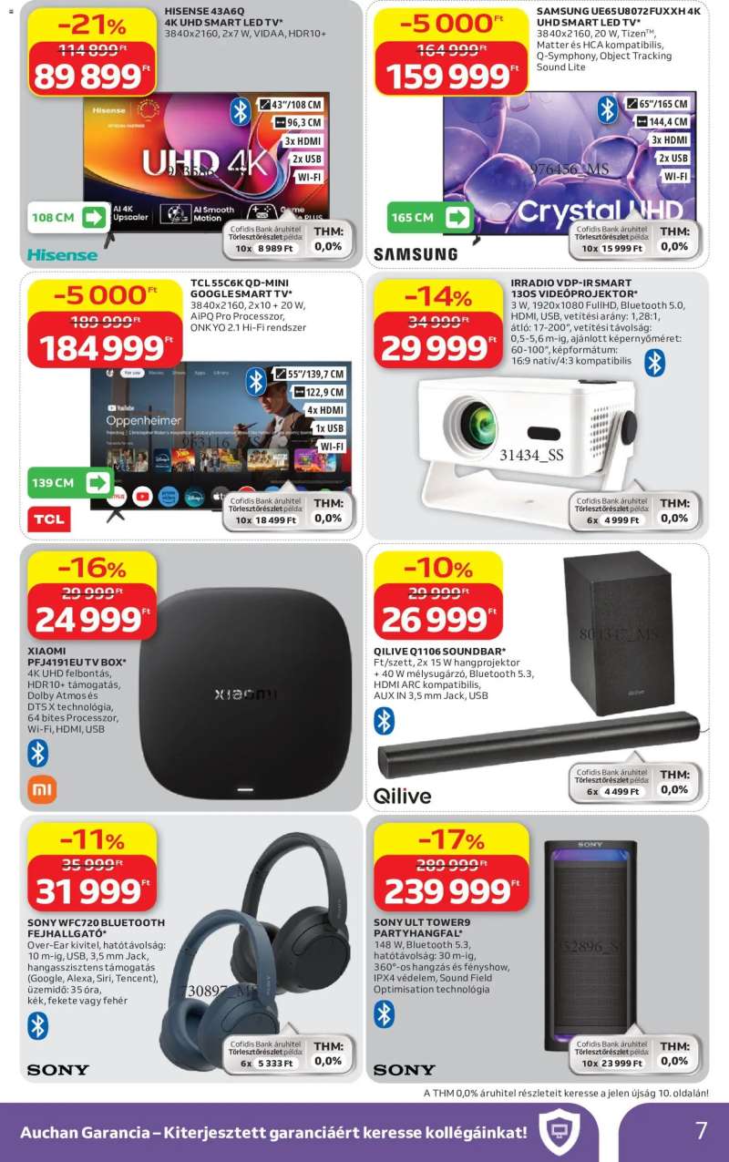 Auchan Auchan Elektronikai ajánlataink 7 oldal