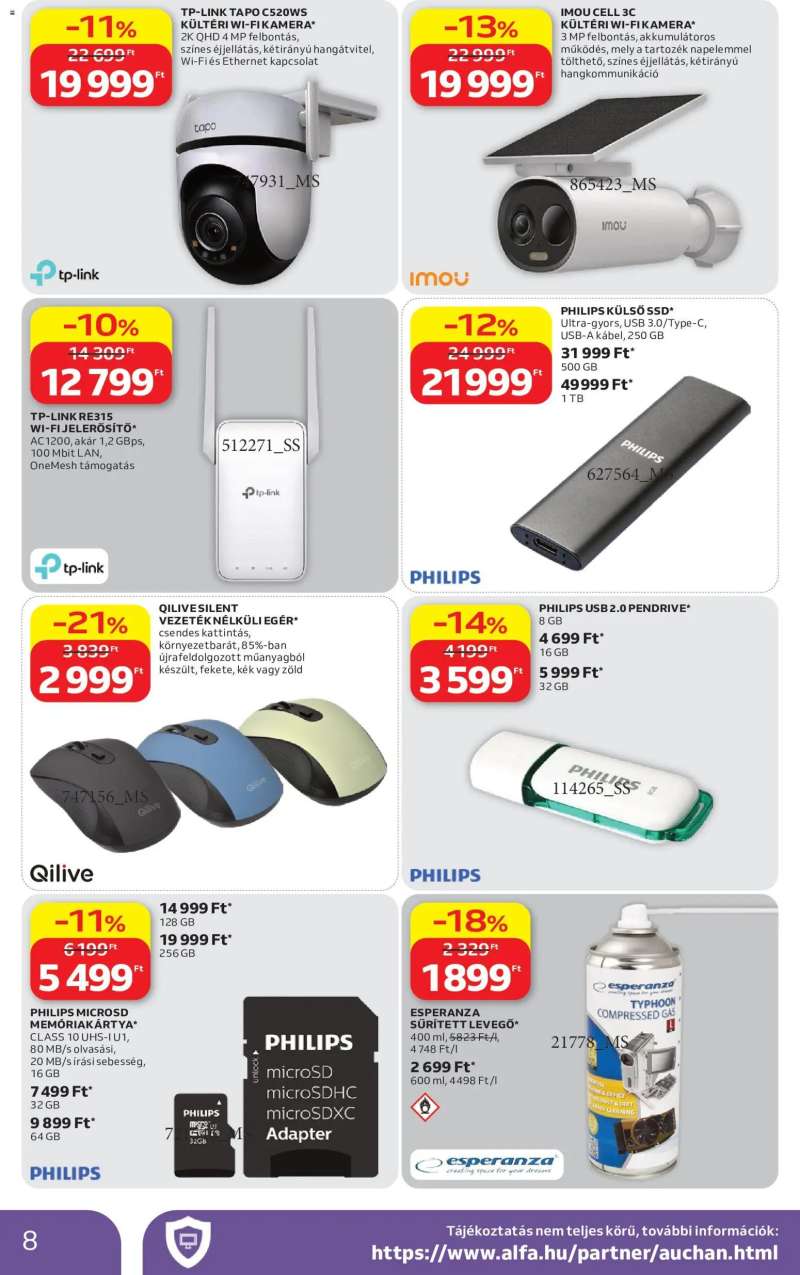 Auchan Auchan Elektronikai ajánlataink 8 oldal