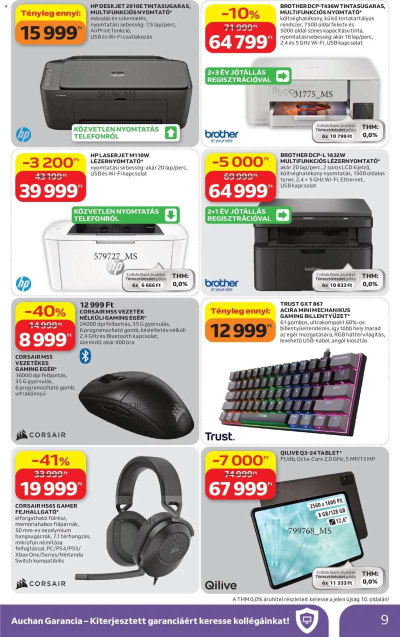 Auchan Auchan Elektronikai ajánlataink 9 oldal