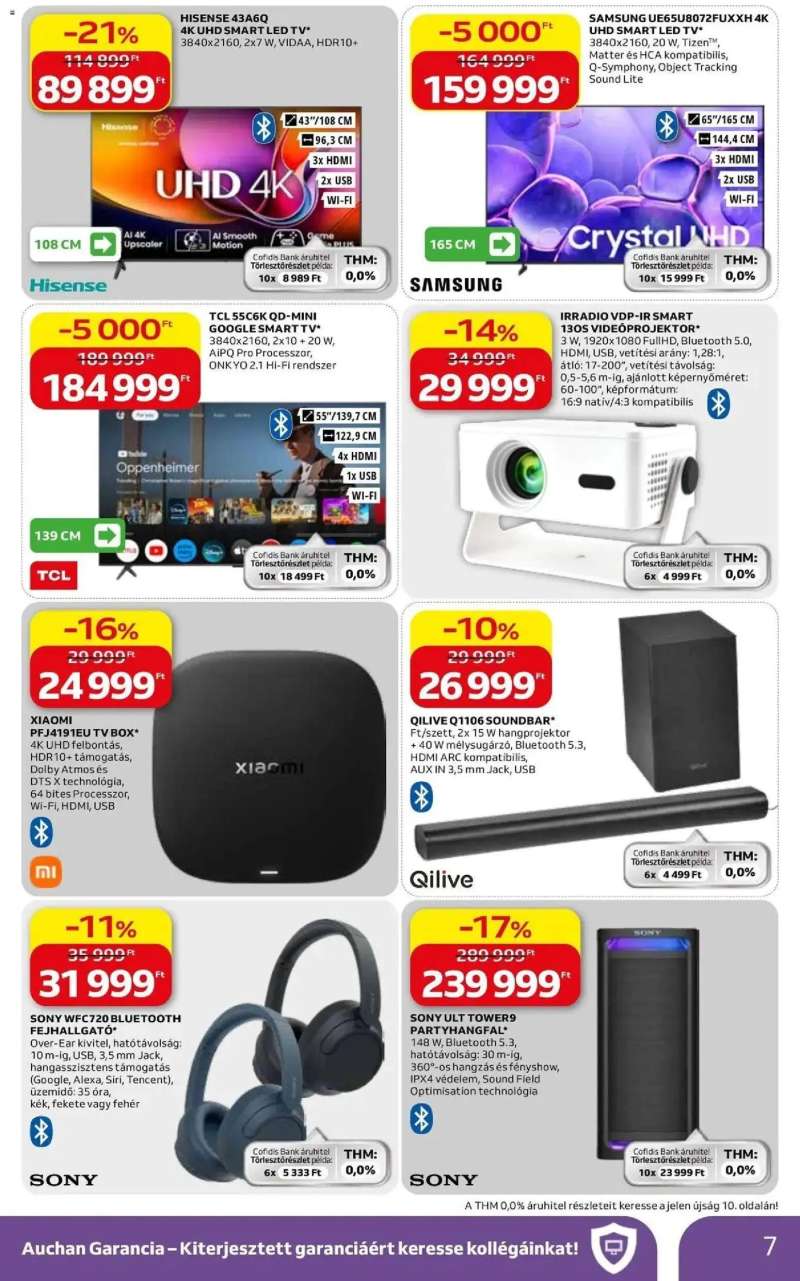 Auchan Auchan Elektronikai ajánlataink Budapest 7 oldal