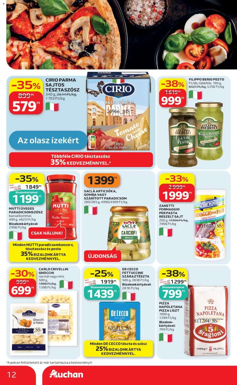Auchan Auchan Nemzetközi konyha ajánlataink 12 oldal