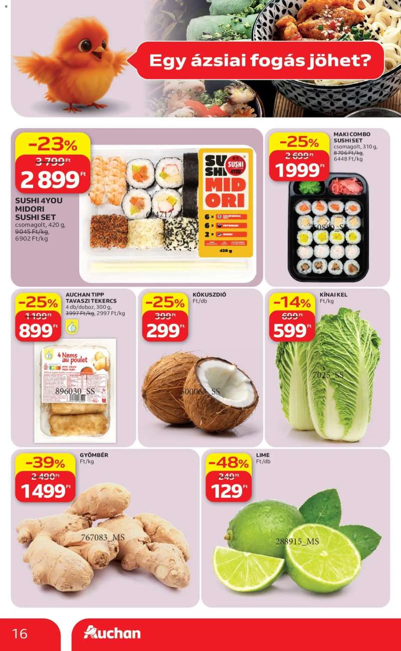Auchan Auchan Nemzetközi konyha ajánlataink 16 oldal