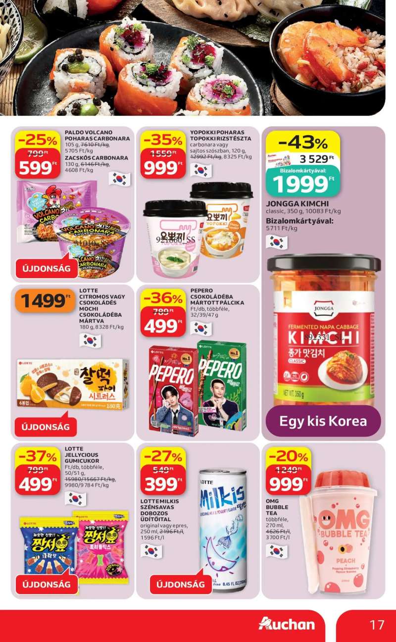 Auchan Auchan Nemzetközi konyha ajánlataink 17 oldal