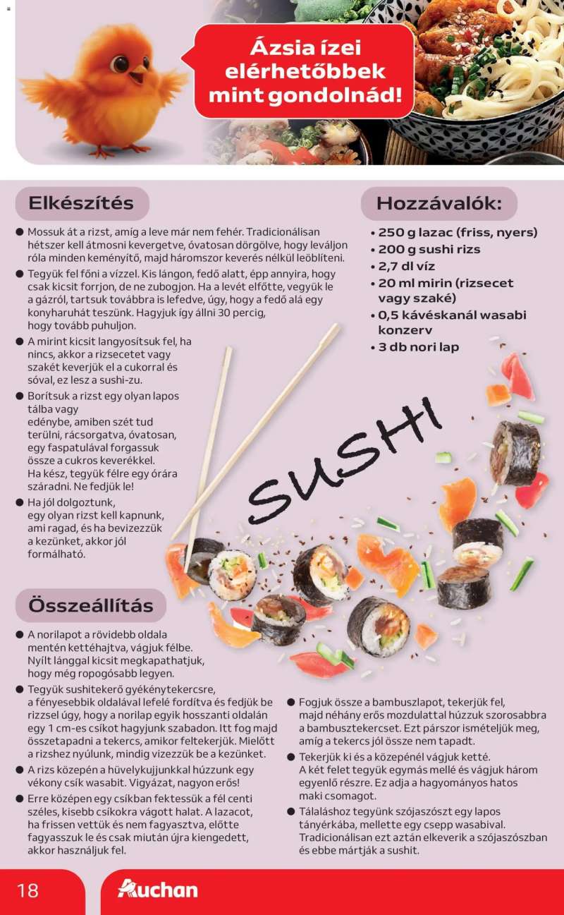 Auchan Auchan Nemzetközi konyha ajánlataink 18 oldal