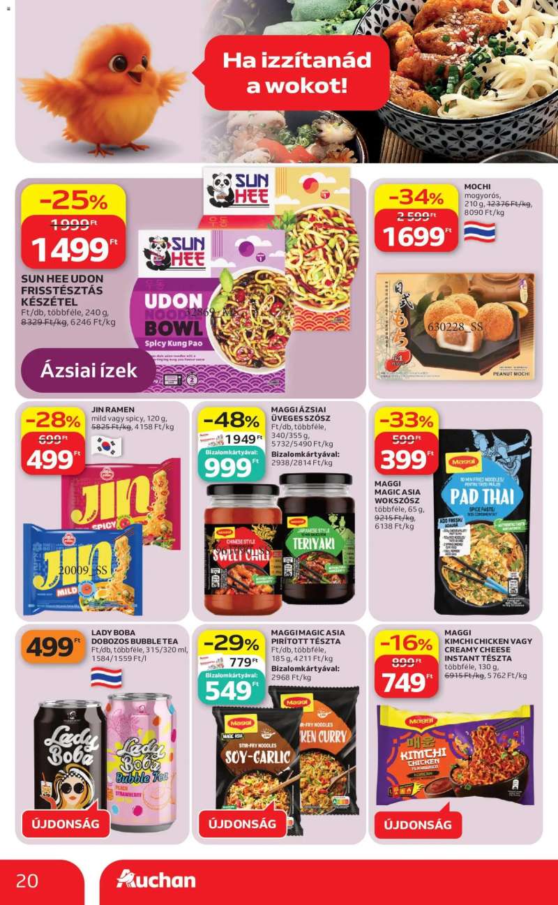 Auchan Auchan Nemzetközi konyha ajánlataink 20 oldal