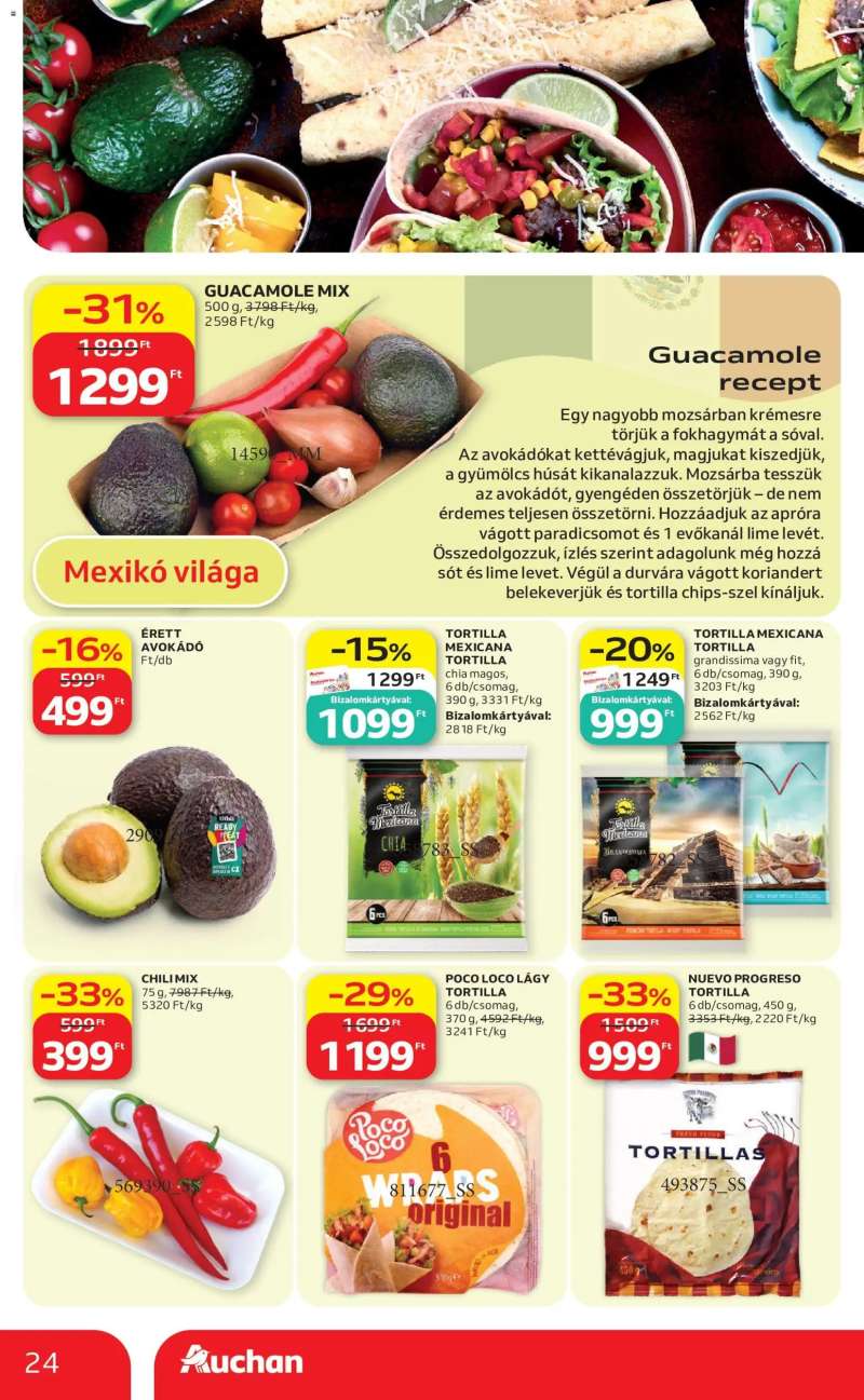 Auchan Auchan Nemzetközi konyha ajánlataink 24 oldal