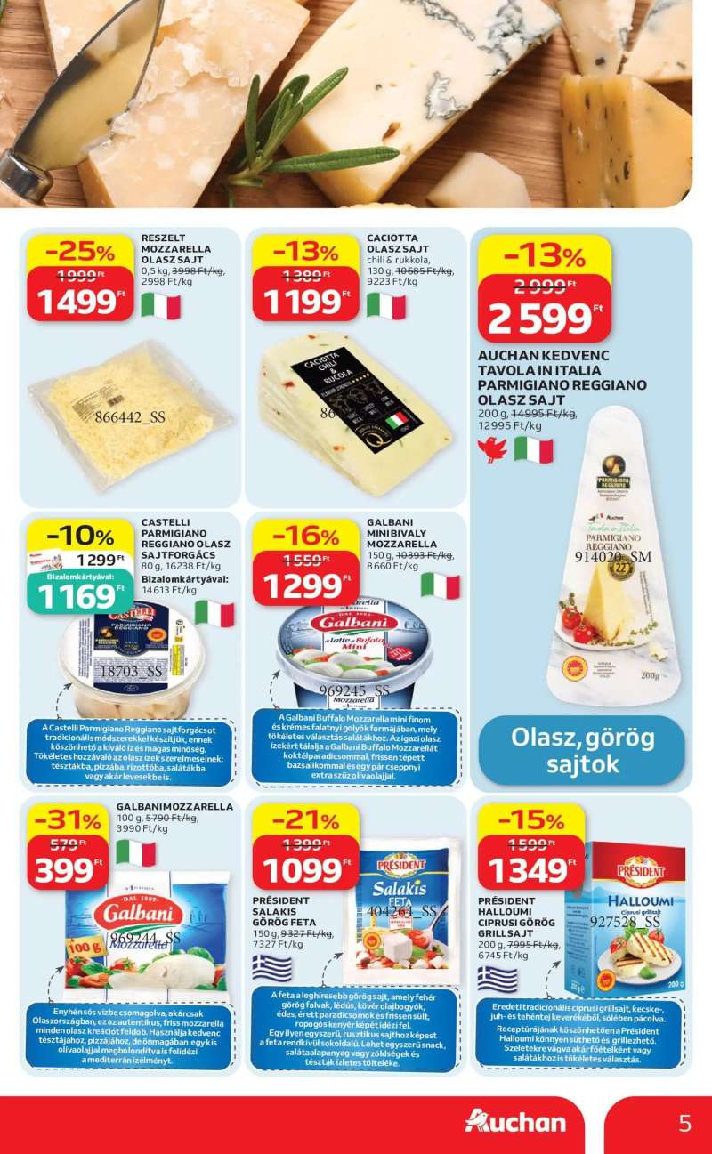 Auchan Auchan Nemzetközi konyha ajánlataink 5 oldal