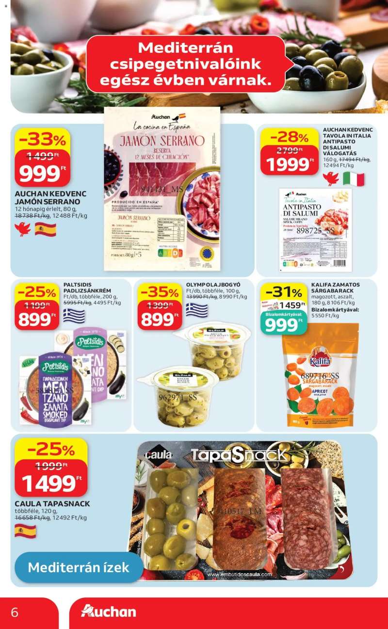 Auchan Auchan Nemzetközi konyha ajánlataink 6 oldal