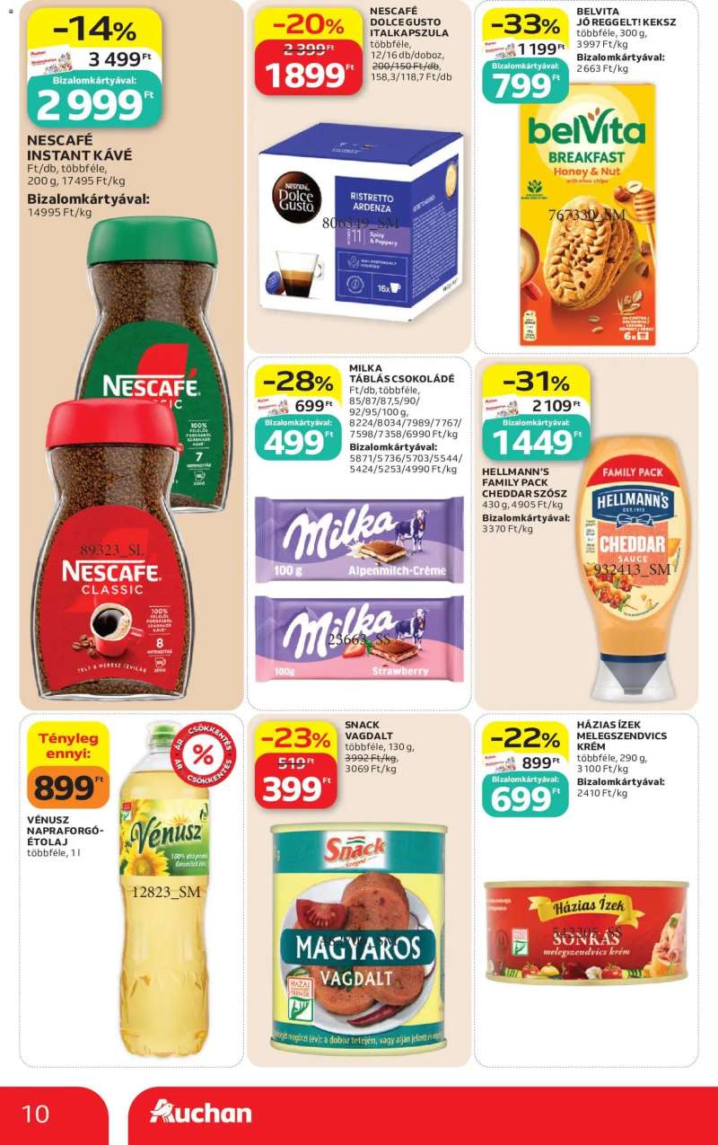 Auchan Auchan Szupermarket akciós újság 10 oldal