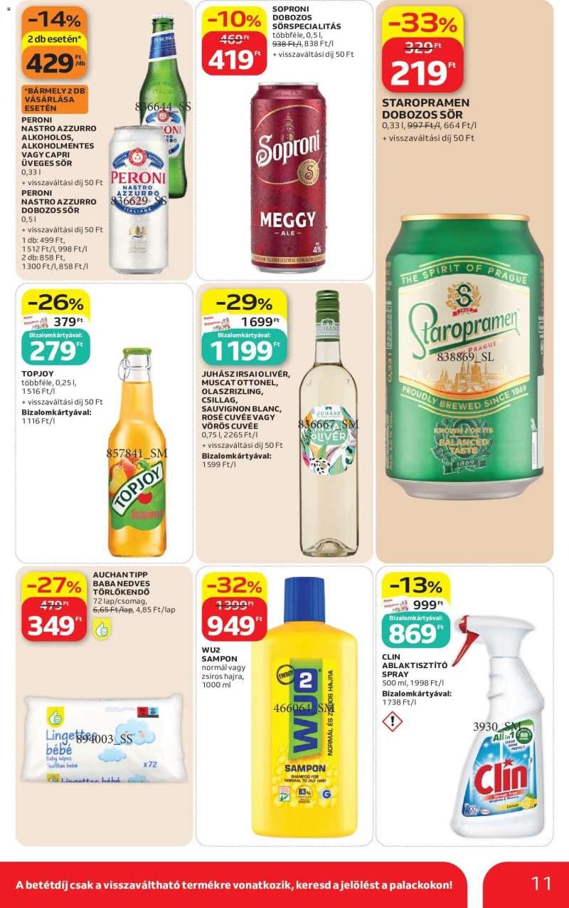 Auchan Auchan Szupermarket akciós újság 11 oldal