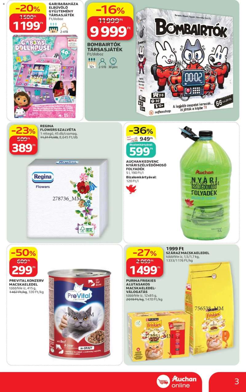 Auchan Auchan Szupermarket akciós újság 3 oldal