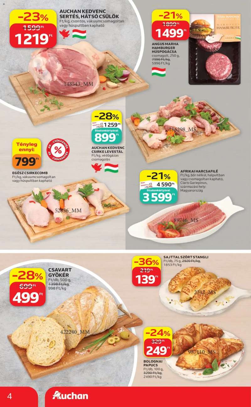 Auchan Auchan Szupermarket akciós újság 4 oldal