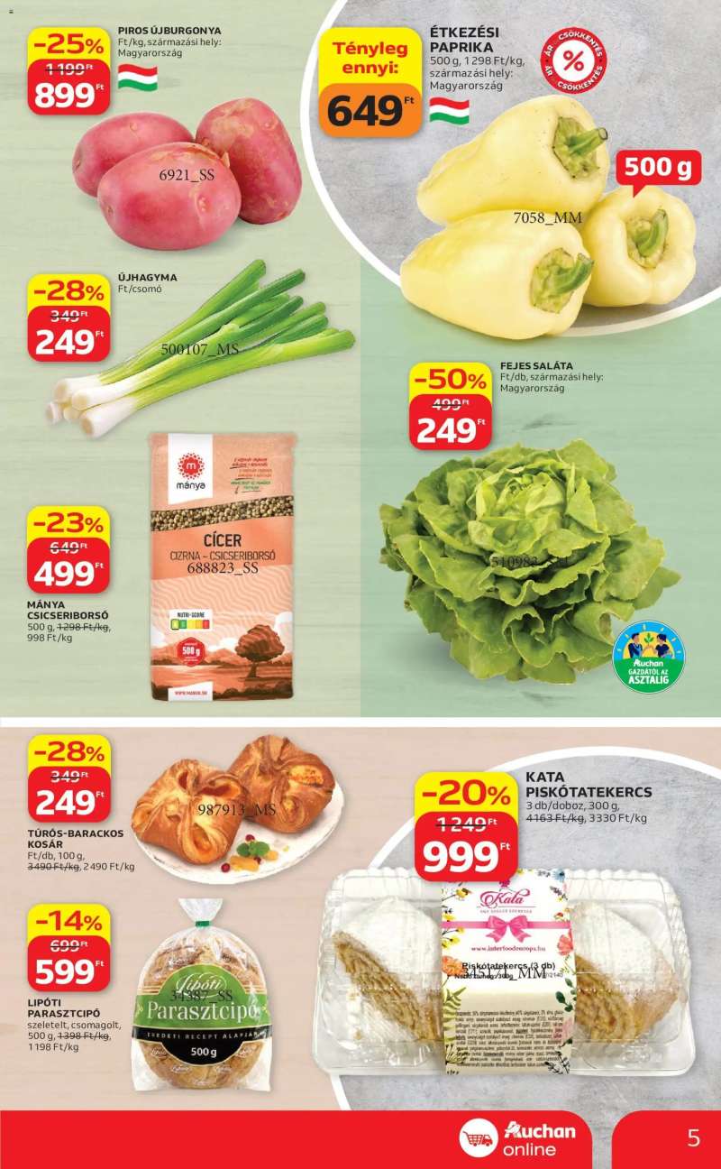 Auchan Auchan Szupermarket akciós újság 5 oldal