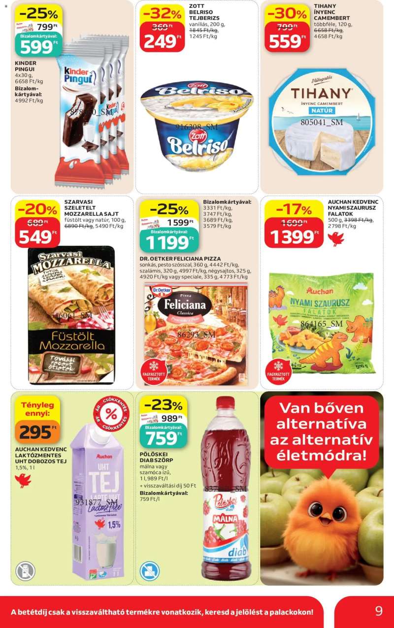 Auchan Auchan Szupermarket akciós újság 9 oldal