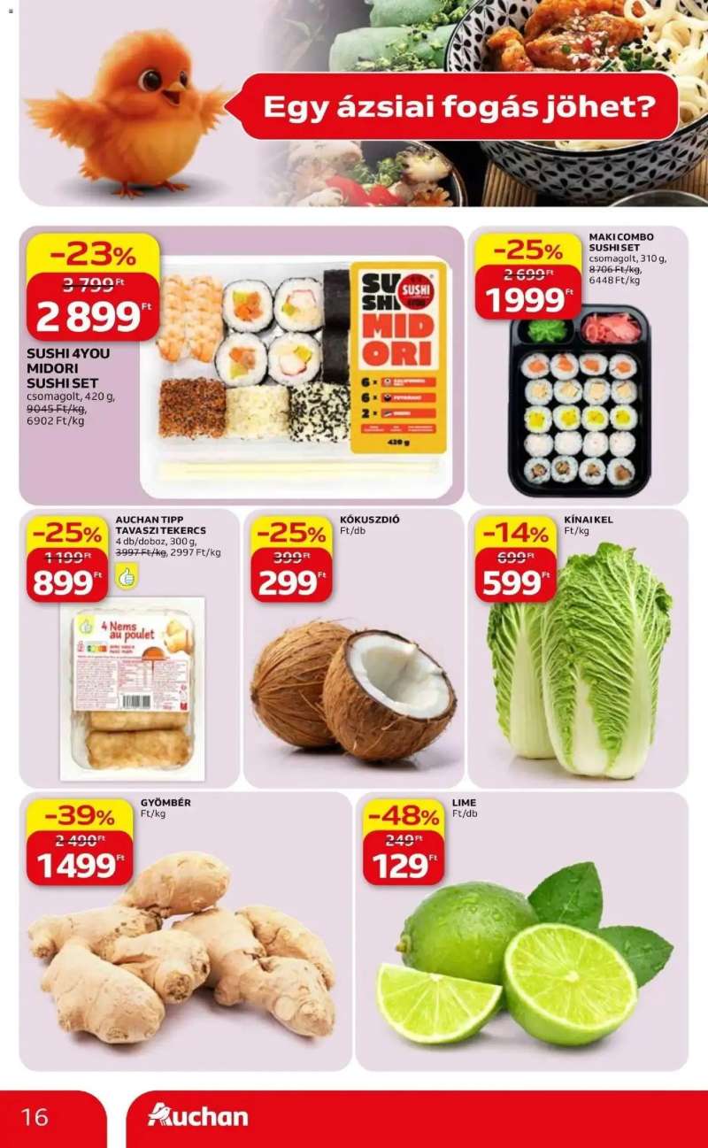 Auchan Auchan akciós újság Fót 16 oldal