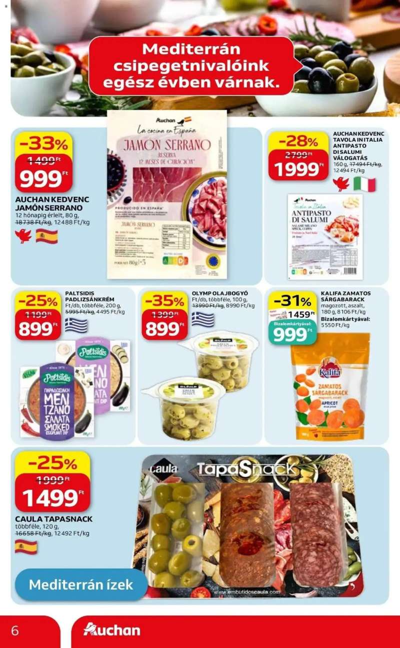 Auchan Auchan akciós újság Fót 6 oldal