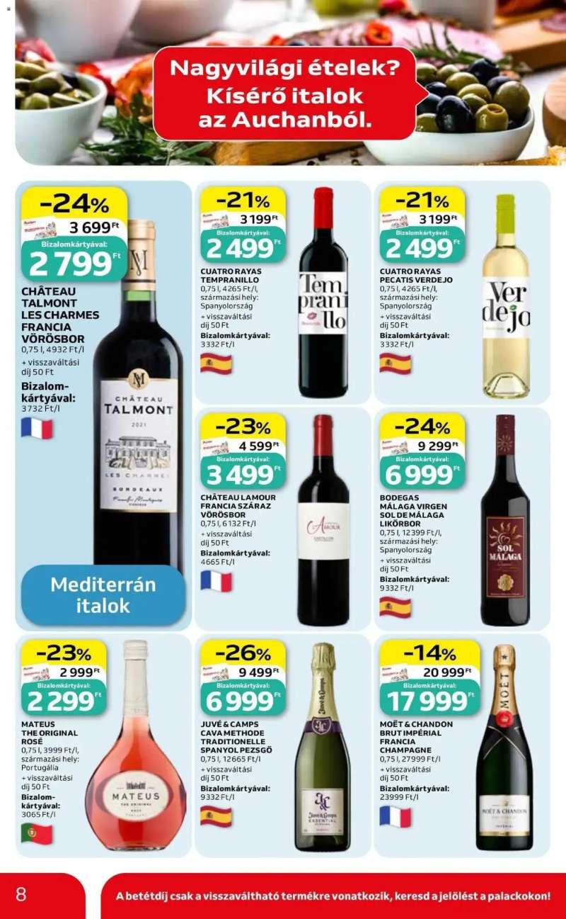 Auchan Auchan akciós újság Fót 8 oldal