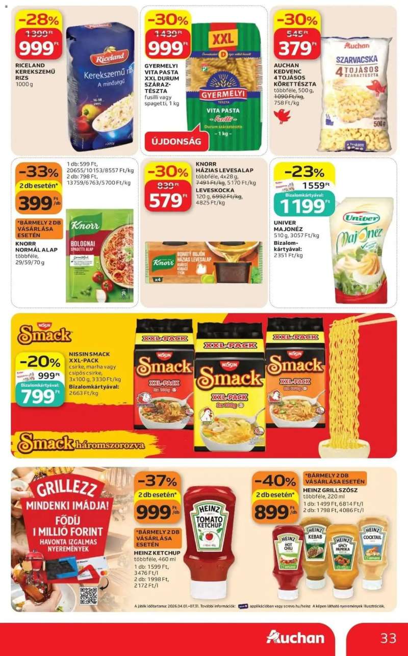 Auchan Auchan újság érvényessége 2026.05.20-ig 33 oldal
