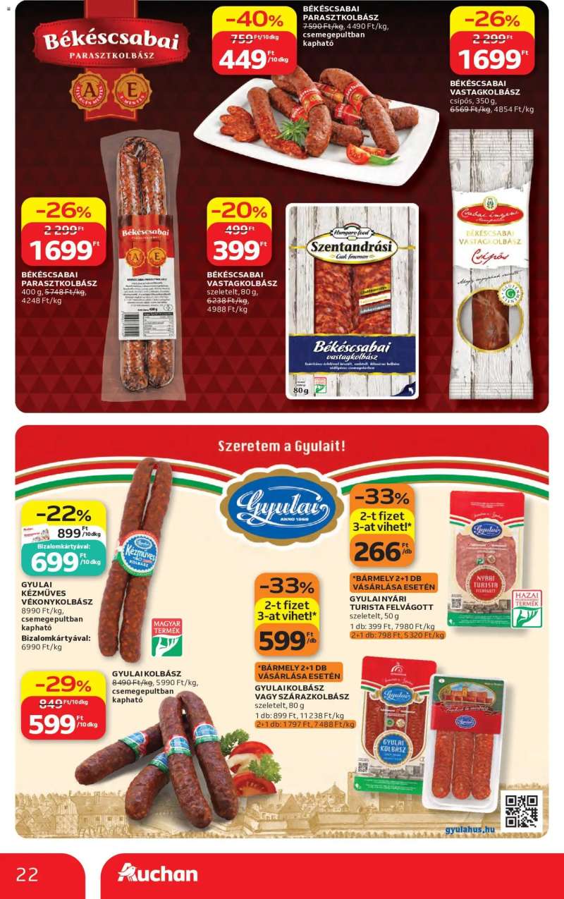 Auchan Auchan akciós újság 22 oldal