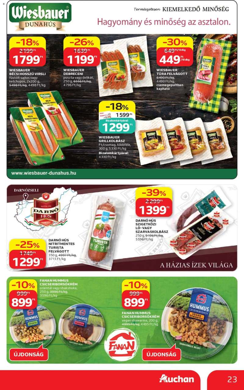 Auchan Auchan akciós újság 23 oldal